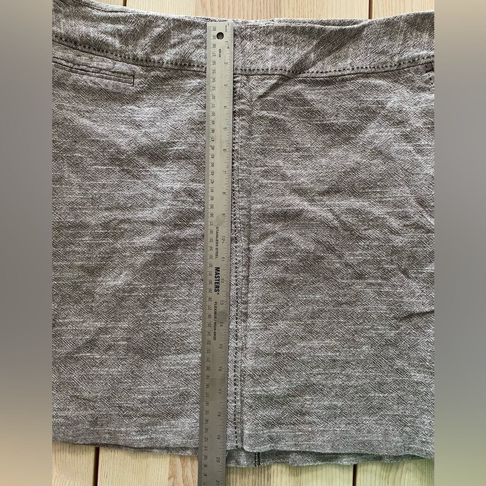 Merona Linen Blend Pencil Skirt size 16 marled brown - Picture 8 of 8